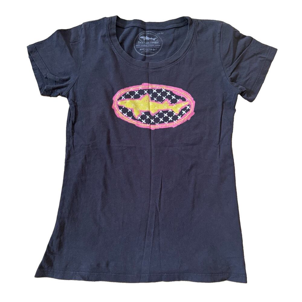 Dogfish Head Women’s Short Sleeve T-shirt Size Medium Gray Alcohol Beer Brewery